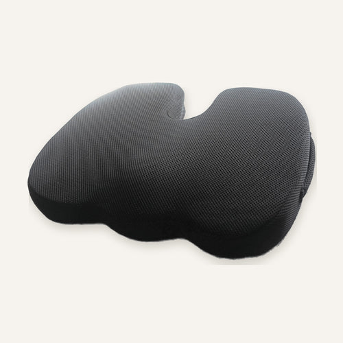 Sitwell seat cushion, side angle showing its contoured shape